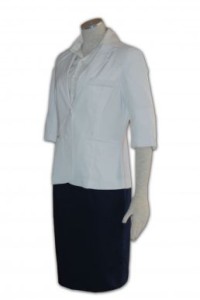 BS202 promote suits hongkong tailor made middle sleeved design suits supplier company   white linen jacket